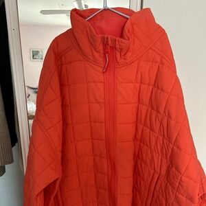 NWT free people packable puffer papaya size large